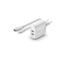 Fast Charging Solution: BELKIN Boost Charge 24W Lightning Charger Kit with 2 USB-A Ports + Cable