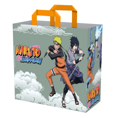 Sac Cabas Shopping Cousus Naruto Shippuden - Gris | Achat en Ligne - Meilleur Prix