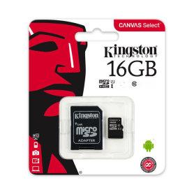 Carte Mémoire Kingston 16 Go Micro SDHC avec Adaptateur SD - Performance Fiable et Qualité Assurée