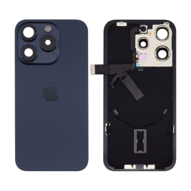 Achat Vitre Cache Arrière iPhone 15 Pro Titane Bleu - Original Démonte Grade AB - Meilleure Qualité en Ligne
