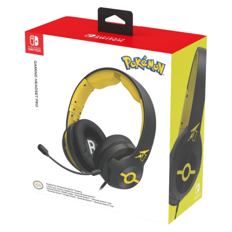 Pokémon POP SWITCH Audio Headset Black - Ultimate Gaming Sound & Style