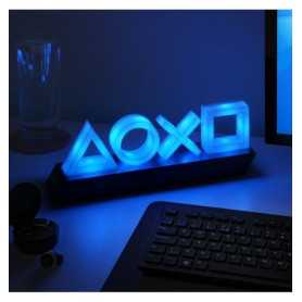 Lampe USB LED Paladone PlayStation 5 - Décorative avec Réaction à la Musique et Lumière Bleue