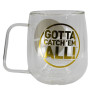 Stor Double-Walled Glass Mug Pokémon Golden Pokéball 290 ml - Stylish & Collectible Drinkware