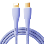 Câble Type-C / Lightning Tressé Remax RC-C063 20W 1.2M Violet - Chargement Rapide et Durable
