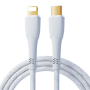 Câble Type-C/Lightning Tressé 20W Remax RC-C063 - 1.2M Blanc | Charge Rapide & Durable