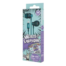 Ecouteurs Kit Main Libre Lightning Remax RM-512i - Vert - Qualité Audio Supérieure - 1.2M Ideal pour iPhone