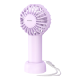 REMAX F33 Portable Mini Fan 1200mAh - Built-in Stand 3 Speed Settings - Purple