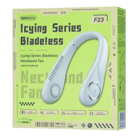 Ventilateur Tour de Cou Silencieux REMAX F23 USB-C Bleu - Autonomie 5H