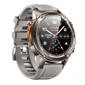 Achetez Montre Connectée REMAX Watch18 500mAh GPS pour Sports avec Écran AMOLED Argent