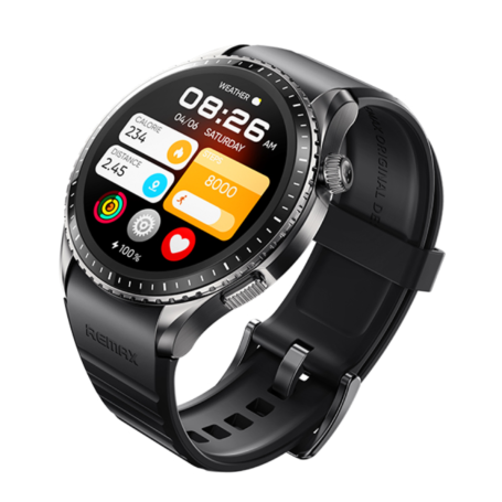 Buy REMAX WATCH23 Smartwatch - AMOLED Display - 350mAh - Black - 3ATM Waterproof