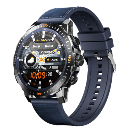 Montre Connectée Étanche Remax WATCH12 - Écran AMOLED HD - Batterie 470 mAh - Bleu