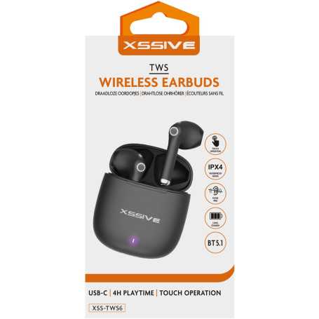 Buy XSSIVE XSS-TWS6B Wireless Earbuds - Black | Superior Sound & Comfort