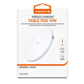 Chargeur Sans Fil 15W + Câble USB-C 1m XSSIVE XSS-WIWT Blanc - Performance et Rapidité Innovantes