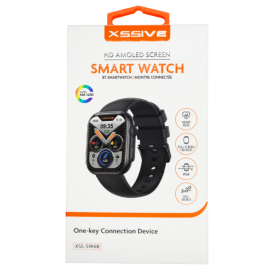 Achetez Montre Connectée AMOLED HD XSSIVE XSS-SW6B en Silicone - Noir | Technologie et Élégance