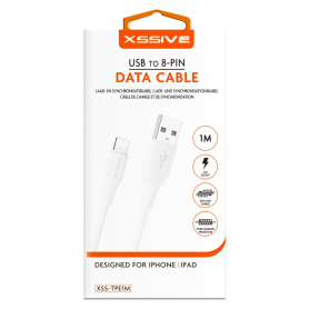 XSSIVE Data Cable USB/Lightning 1m XSS-TPEBR1ML Fast Charging Durable Design