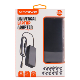 XSSIVE 90W Universal Laptop Charger 12 Plugs XSS-ULC1 – Reliable Power for All Devices