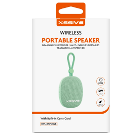 Enceinte Bluetooth Portable XSSIVE XSS-BSP16GR Verte - Son Immersif et Design Élégant