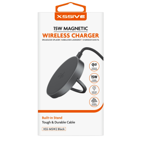 Chargeur Magnétique Sans Fil XSSIVE XSS-MSW2 Noir - Optimisez Votre Chargement avec Style et Performance