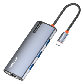 XSSIVE XSS-HUB10 6in1 USB-C Adapter | Expand Your Connectivity | Fast & Reliable