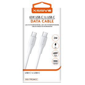 XSSIVE 2m USB-C to USB-C Data Cable Fast Charging TPE Durable XSS-TPE2MCC