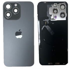 Achetez Vitre Cache Arrière d'Origine iPhone 15 Pro Titane Noir - Grade AB