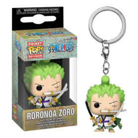 Achetez Porte-Clé Figurine Funko Pop Pocket Roronoa Zoro - Accessoire Parfait pour Fans de One Piece