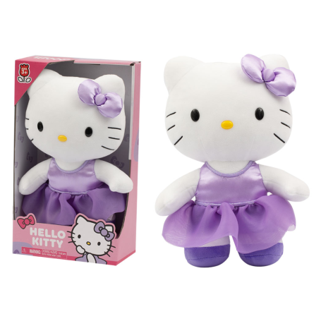 Hello Kitty Plush in Purple Satin Dress 30cm - Giochi Preziosi