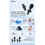 REMAX Ryusic K09 Wireless Microphone - 80mAh, Lightning Compatible, Black | Ideal for One-to-One Live Streaming