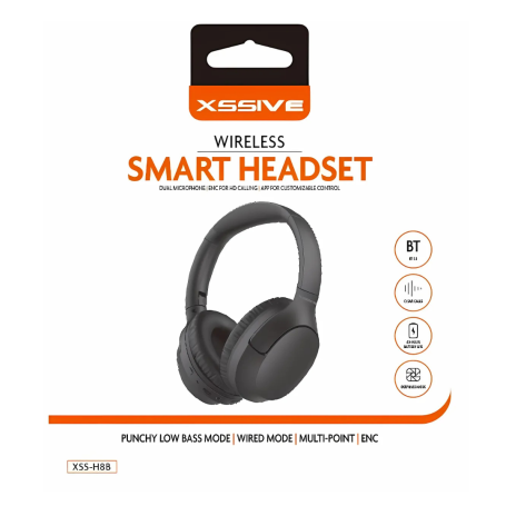 Casque Bluetooth Réduction de Bruit XSSIVE XSS-H8B - Noir | Audio Haute Qualité et Confort Exceptionnel