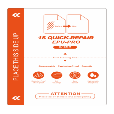 Film Protection Auto-réparation EPU-PRO 0.15mm M21 - Pack 50 Pcs - Durabilité Maximale pour votre Écran