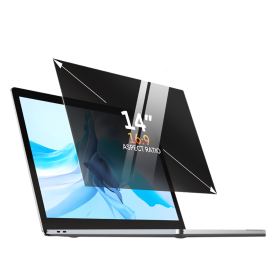 Film de Confidentialité Anti-Espion 14" 16:9 pour Ordinateur Portable - Protection de l'Écran et Vie Privée Optimale