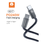 Câble USB Type-C 240W Wuw X217 Blanc - Chargement Rapide et Fiable