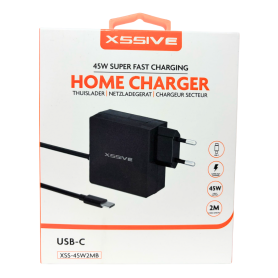 XSSIVE Home Charger 45W Super Fast Charging | XSS-45W2MB Power Adapter for Quick Charge