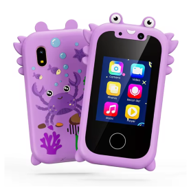 KP08 Crab Smartphone Toy for Kids Purple – IPS Screen Dual Camera Fun