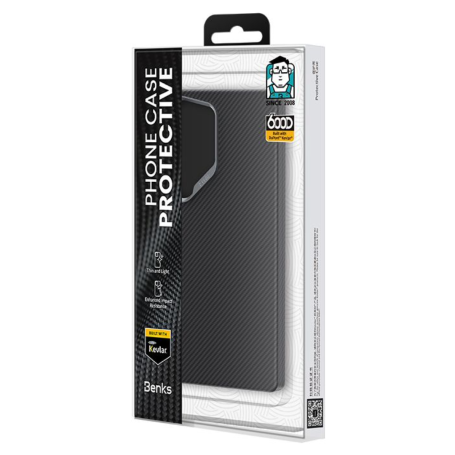 Coque de Protection Armor Air 600D en Kevlar pour Samsung – Sécurité et Style avec Benks Noir