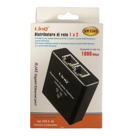 Duplicateur Ethernet RJ45 LinQ VK3342 - Optimisez votre réseau en toute simplicité