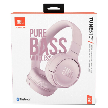 Casque Bluetooth JBL Tune 510BT Rose - Son Immersif et Confort Optimal