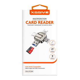 Lecteur de Cartes 4-en-1 XSSIVE XSS-OT20 – Lecteur Multifonction Hautes Performances pour Tous Vos Appareils