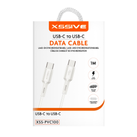 Câble de Charge USB-C/USB-C 1m XSSIVE Blanc - Performance et Fiabilité