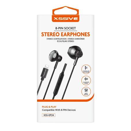 Achetez Écouteurs Stéréo XSSIVE Lightning XSS-EP24 Noir – Son Haute Définition & Confort оптимум