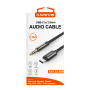 XSSIVE 1.2m Braided Type-C to Aux Cable XSS-C3.5BR Black - Durable Audio Connectivity