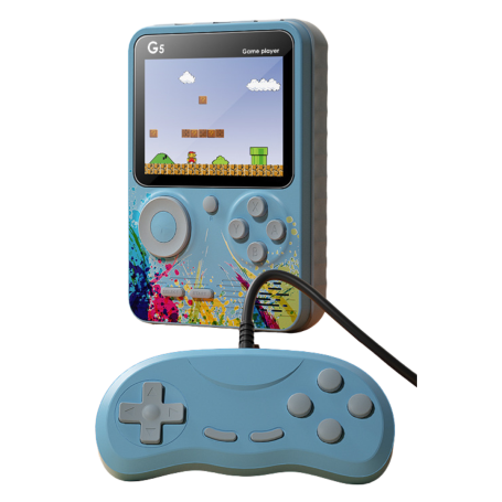 Console de Jeu Vidéo Portable G5 Écran IPS 3 Pouces Bleu - Expérience de Jeu Inégalée