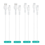 Ultimate Set of Cable 4-in-1 Devia 25 PCS USB-A USB-C Lightning for All Your Charging Needs