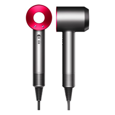 Super Hair Dryer Grey/Red - Fast Drying & Salon Quality Results