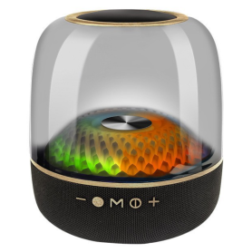 Enceinte Bluetooth LP90 Noir avec Lumière LED - Son de Haute Qualité et Ambiance Lumineuse