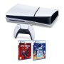 Sony PlayStation 5 Slim Standard Edition 1TB SSD White Bundle: Includes Astro Bot & Spiderman 2 | Buy Now
