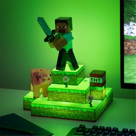 Lampe USB Décorative LED Minecraft - Lumière d'Ambiance Originale Paladone pour Gamers et Fans