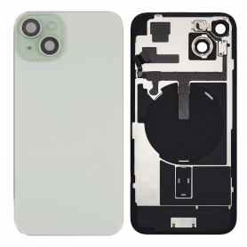 Vitre Cache Arrière iPhone 15 Plus Vert Originale - Pièce de Remplacement Grade AB