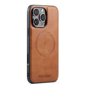 Coque de Protection en Cuir avec MagSafe pour iPhone - Élégance et Sécurité Optimales