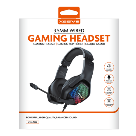 Buy XSSIVE XSS-GH4 Wired Gaming Headset Superior Sound & Comfort | Your Ultimate Gaming Experience